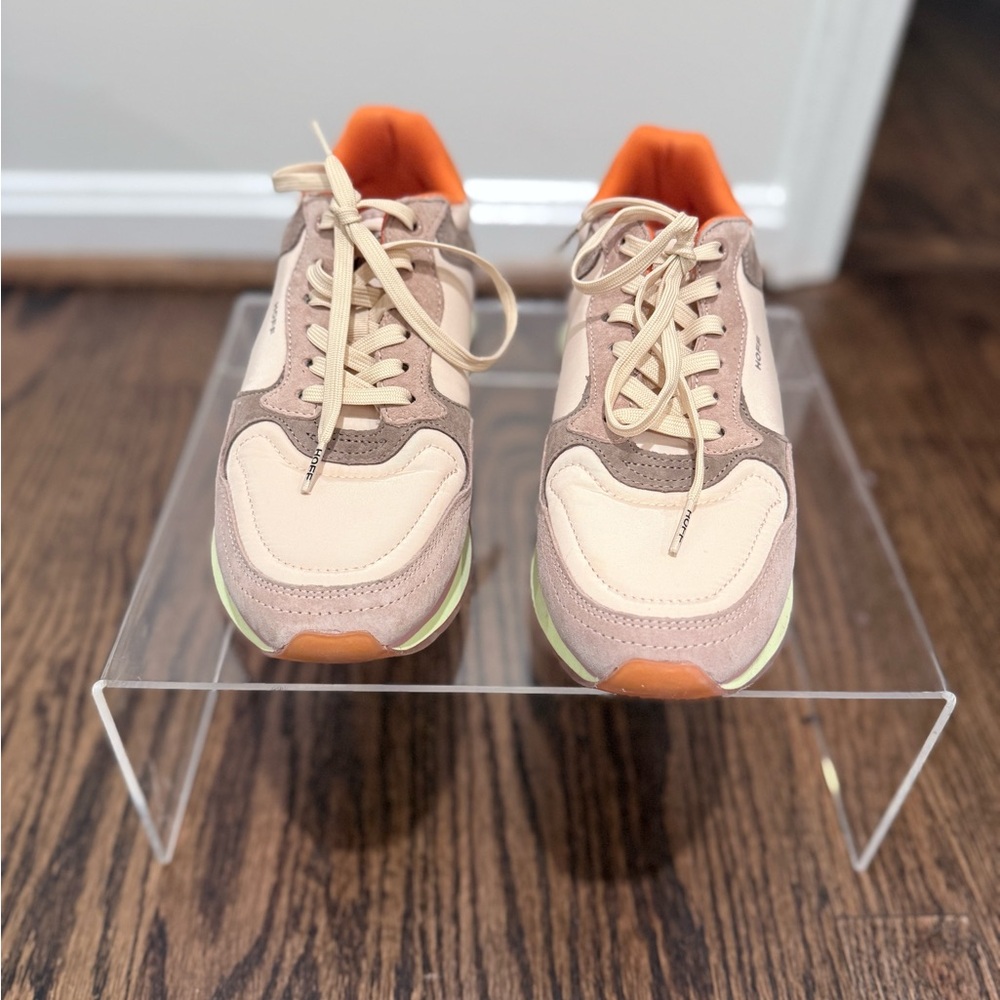 Hoff Women’s City Casual Sneaker Beige Earth Silver Peach Size 8 - Picture 6 of 10